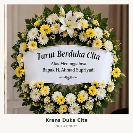 Krans Bunga Duka Way Kanan
